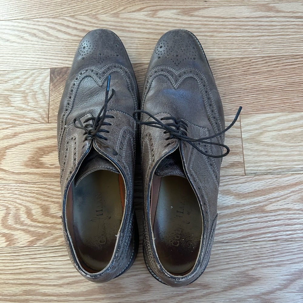 Cole Haan Men's Brown Leather Wingtip Shoes